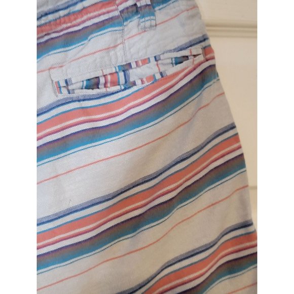 Carbon 2 Cobalt Bermuda‎ Shorts Striped Men's Size 30 - Picture 6 of 9